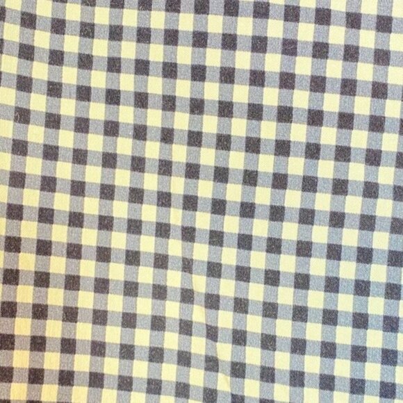 Melissa Paige Women's Black & White Buffalo Check Stretch Crop Pants Pull-On Fl - Picture 4 of 8